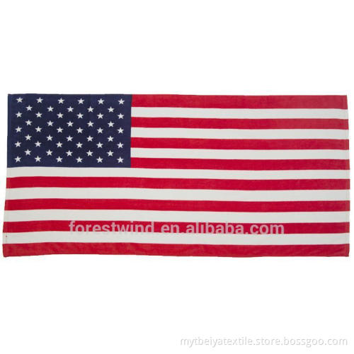 Factory Price Cotton Flag Wholesales Beach Towel